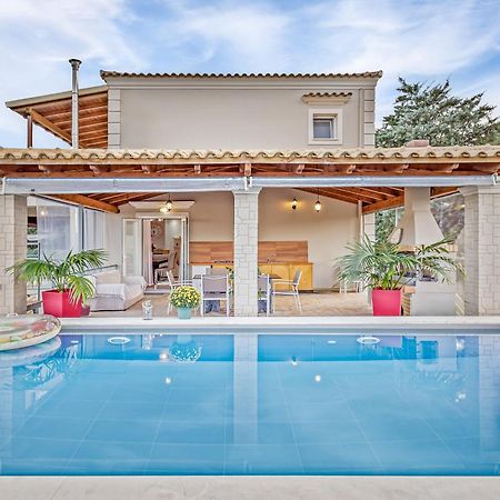 Villa Olivia Corfu - Amazing Sea-View 3 Bedroom Villa With A Pool Gazátika Dış mekan fotoğraf