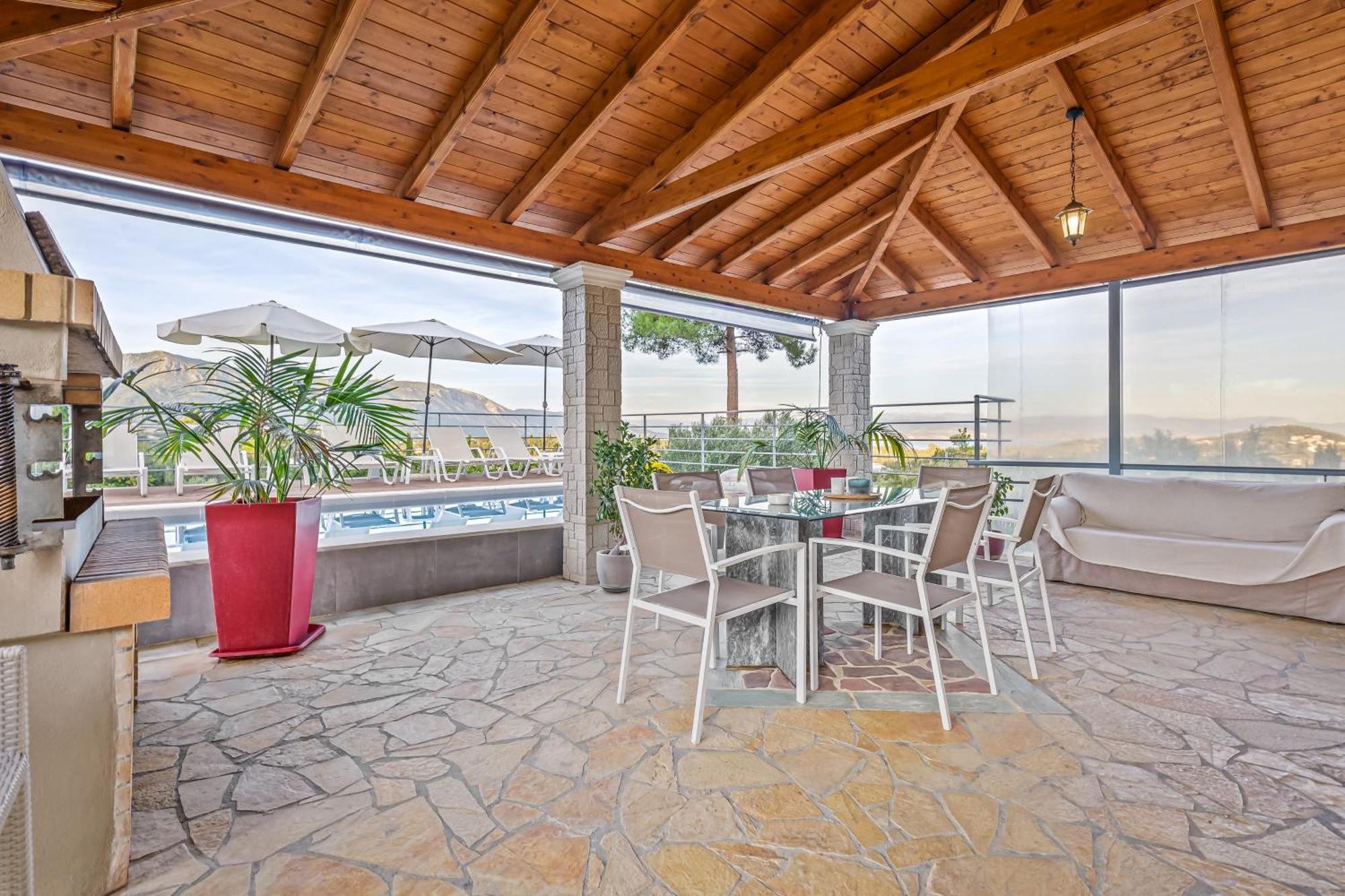 Villa Olivia Corfu - Amazing Sea-View 3 Bedroom Villa With A Pool Gazátika Dış mekan fotoğraf