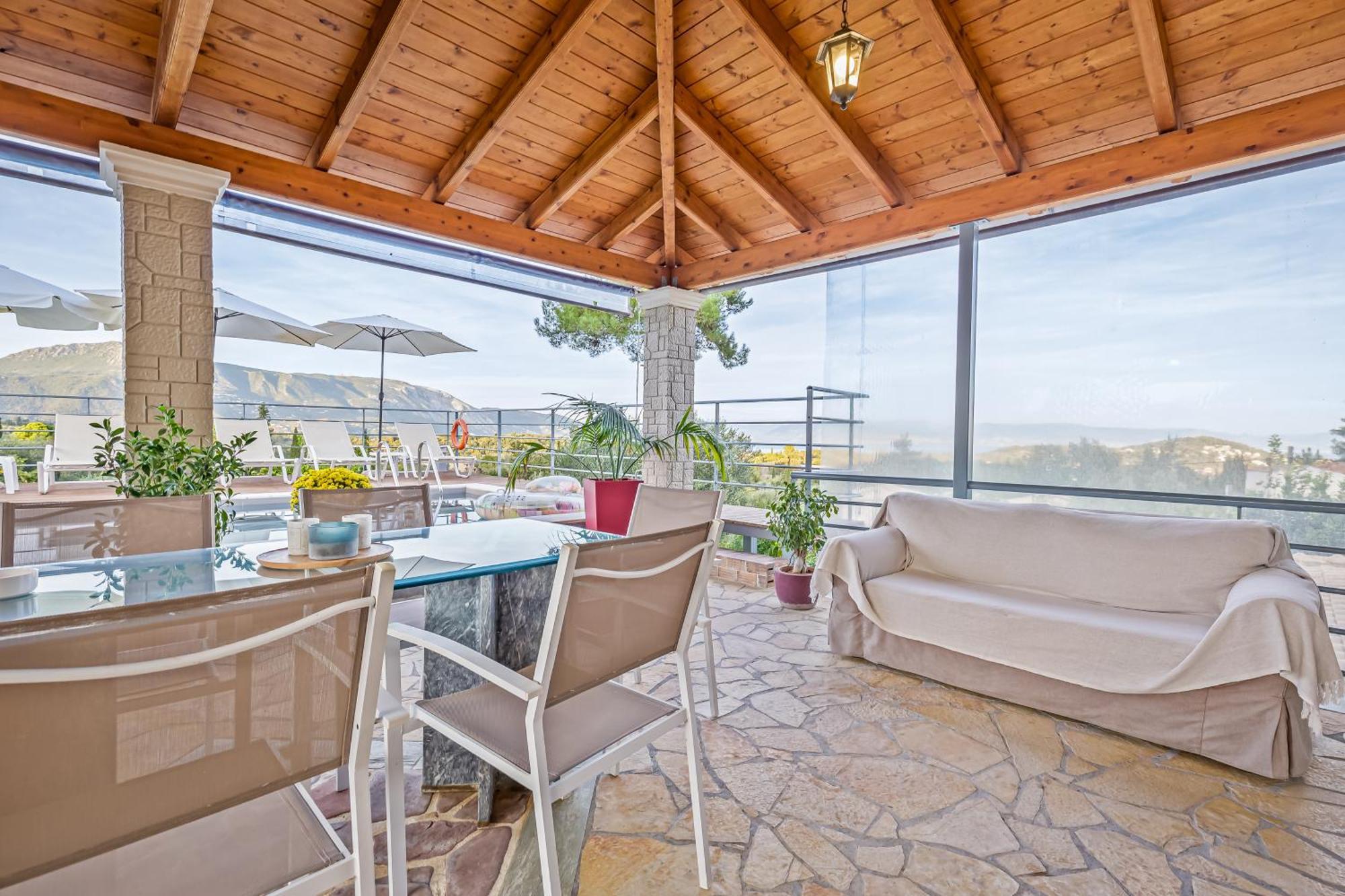 Villa Olivia Corfu - Amazing Sea-View 3 Bedroom Villa With A Pool Gazátika Dış mekan fotoğraf