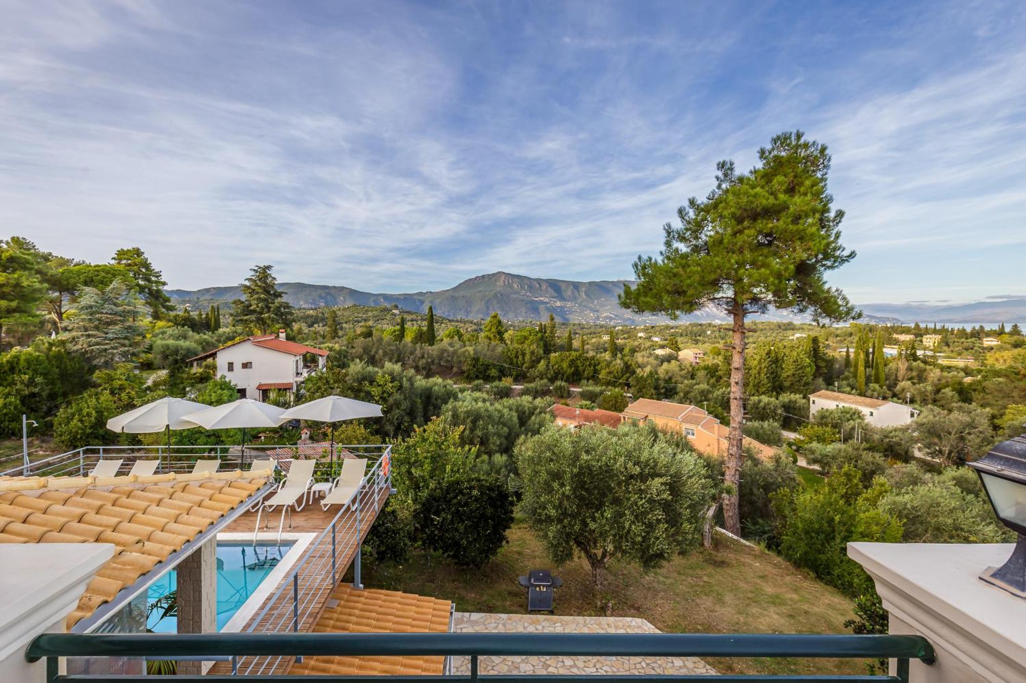 Villa Olivia Corfu - Amazing Sea-View 3 Bedroom Villa With A Pool Gazátika Dış mekan fotoğraf