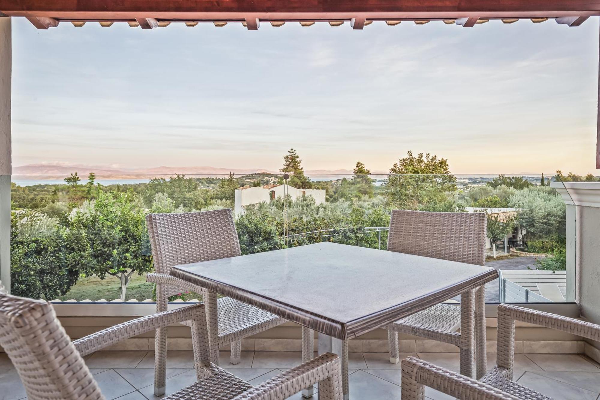Villa Olivia Corfu - Amazing Sea-View 3 Bedroom Villa With A Pool Gazátika Dış mekan fotoğraf